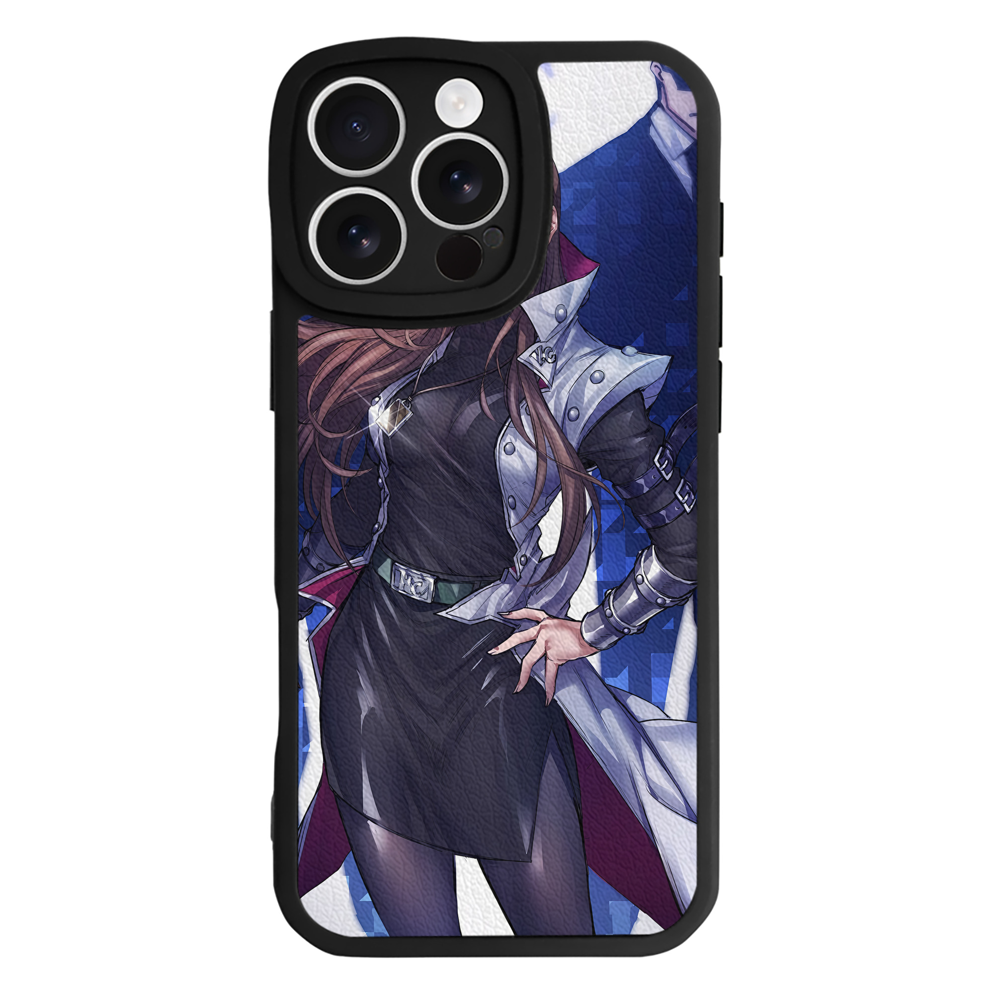 （画像用） 遊☆戯☆王 Yu-Gi-Oh! 【iPhone 16シリーズ対応】シリコンスマホケース（レザー調） 材質：シリコン